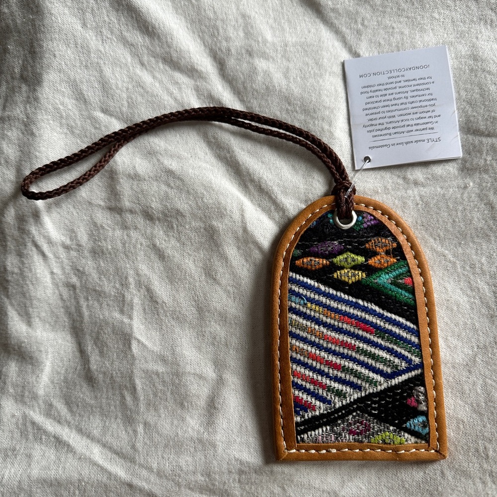 Noonday Collection Luggage Tag Hand Woven NWT
